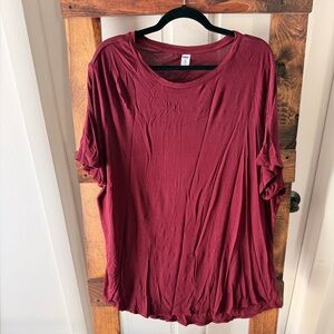 Old Navy Burgundy Short Sleeve Tee